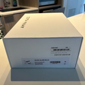 Amina Muaddi Gilda Glass Mule